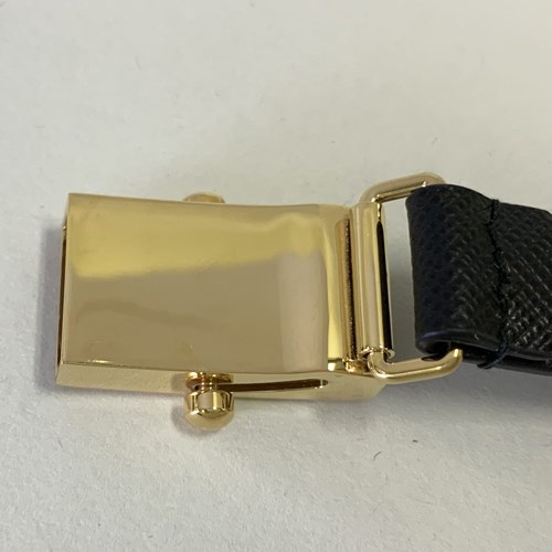 【爆買】プラダ ロゴバックル ベルト GOLD レディース 1CC156053 PRADAの画像