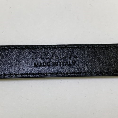 【爆買】プラダ ロゴバックル ベルト GOLD レディース 1CC156053 PRADAの画像