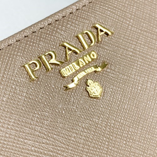 【BONUS ストア+5％】プラダ サフィアーノ 二つ折り財布 レディース ブラック ベージュ 1ML225QWA PRADA｜b-3｜14