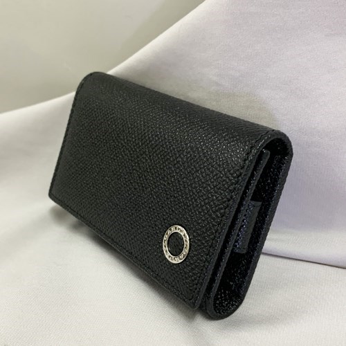 新品　ブルガリ 革 6本 グレインレザー スモールキーホルダー BVLGARI（ブルガリ） 革 6本 グレインカーフレザー スモール