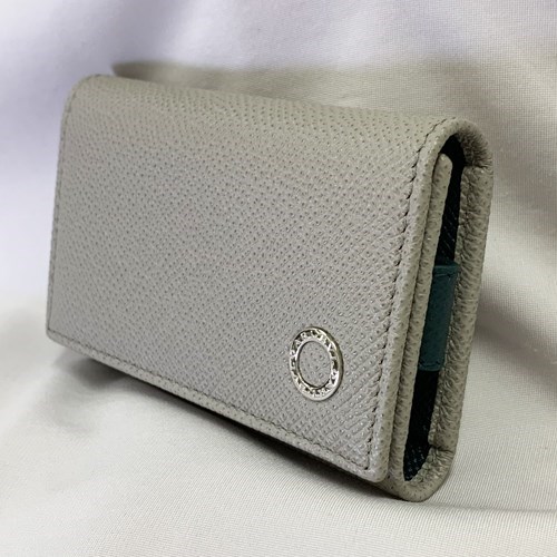新品　ブルガリ 革 6本 グレインレザー スモールキーホルダー BVLGARI（ブルガリ） 【爆買】ブルガリ 革 6本 グレインカーフレザー