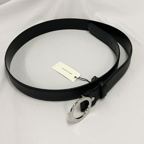 【BONUS ストア+5％】ブルガリ 革小物 マン BELT レザー ベルト メンズ ブラック 37890 BVLGARI｜b-3｜02