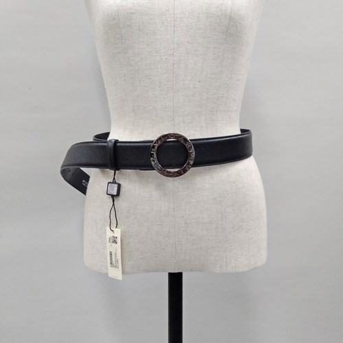 【5/25と26は5％OFF】ブルガリ 革小物 マン BELT レザー ベルト メンズ ブラック 37890 BVLGARI｜b-3｜11