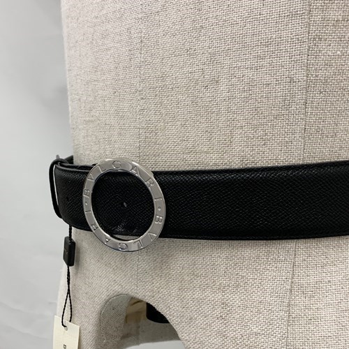 【BONUS ストア+5％】ブルガリ 革小物 マン BELT レザー ベルト メンズ ブラック 37890 BVLGARI｜b-3｜10