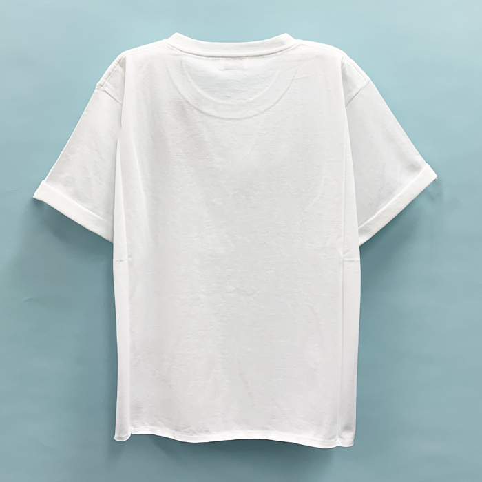 サンローラン ロゴ シンプル 半袖 Tシャツ コットンジャージ レディース ホワイト ブラック 460876YB2DQ SAINT LAURENT Yves Saint Laurent サンローラン ロゴ シンプル 半袖 Tシャツ