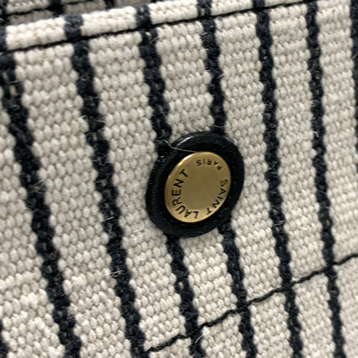 Yves Saint Laurent サンローラン トートバッグ ストライプ リヴ