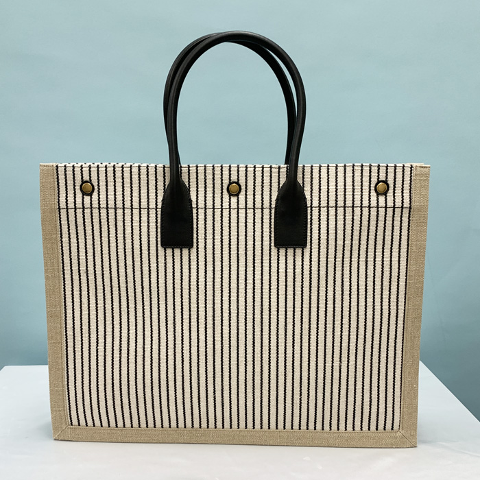 ♦︎新品未使用 ♦︎サンローラン トートバッグ ストライプ リヴ・ゴーシュ Yves Saint Laurent（イヴ・サンローラン） 【爆買】サンローラン