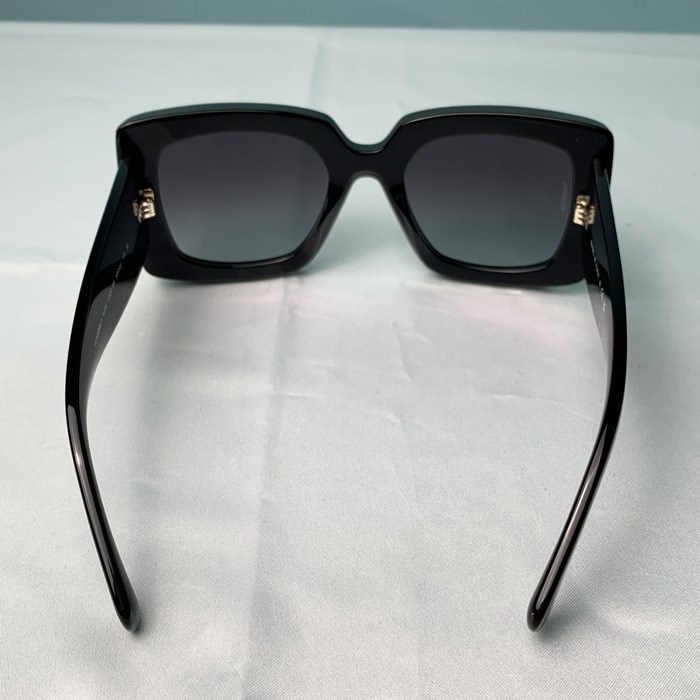 【爆買】シャネル サングラス レクタングル シェイプ アイウェア レディース ブラック ロゴ金飾り付 5435 CHANELの画像