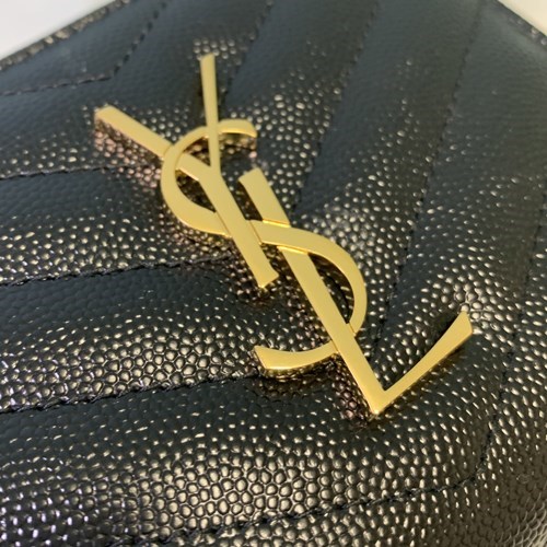 即発 SAINT LAURENT モノグラム コンパクト折り財布 668288BOW01 SAINT LAURENT サンローラン 財布 レディース モノグラム