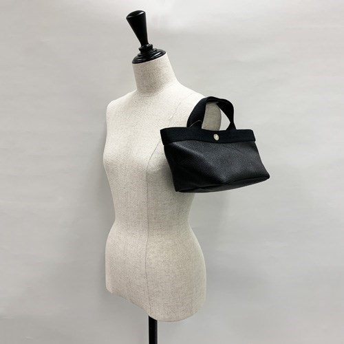 未使用級　エルベシャプリエ　701GP ブラック　ハンドバッグ　バッグ　正規品 エルベシャプリエ Herve Chapelier 701GP (リュクス舟型トートS