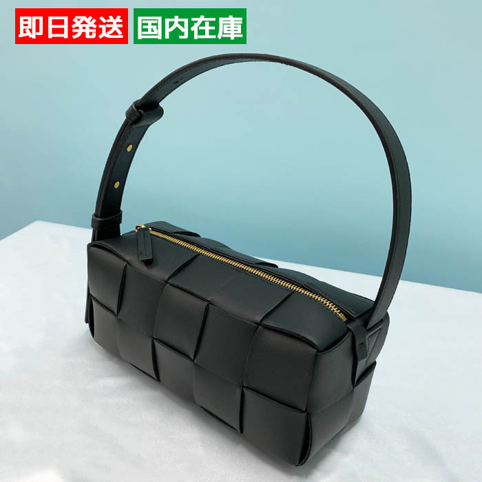 ボッテガ・ヴェネタ ポシェット スモール ブリック カセット レディース ブラック ホワイト 729166VMAY1 BOTTEGA VENETA