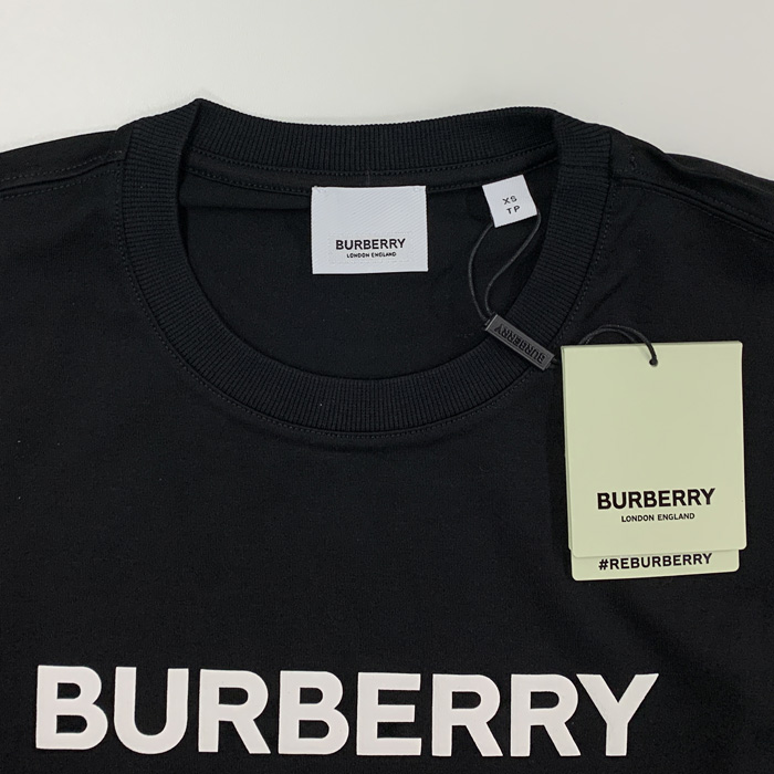 バーバリー Tシャツ ロゴ ブラック 型番8055307 サイズL BURBERRY（バーバリー） 【爆買】バーバリー ロゴプリント コットンT