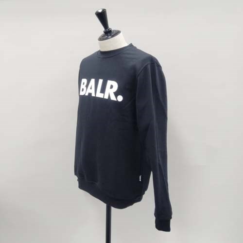 【BONUS ストア+5％】ボーラー スウェット トレーナー Brand Straight Crew Neck Sweater 長袖 クルーネック スウェット ブラックメンズ B1262 1022 BALR.｜b-3｜03