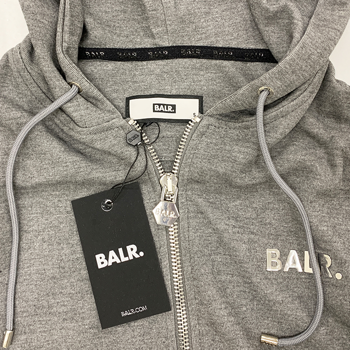 ボーラー パーカー フーディ Q-SERIES STRAIGHT ZIP HOODIE メンズ ブラック グレー B1267.1001 BALR | BALR. | 12