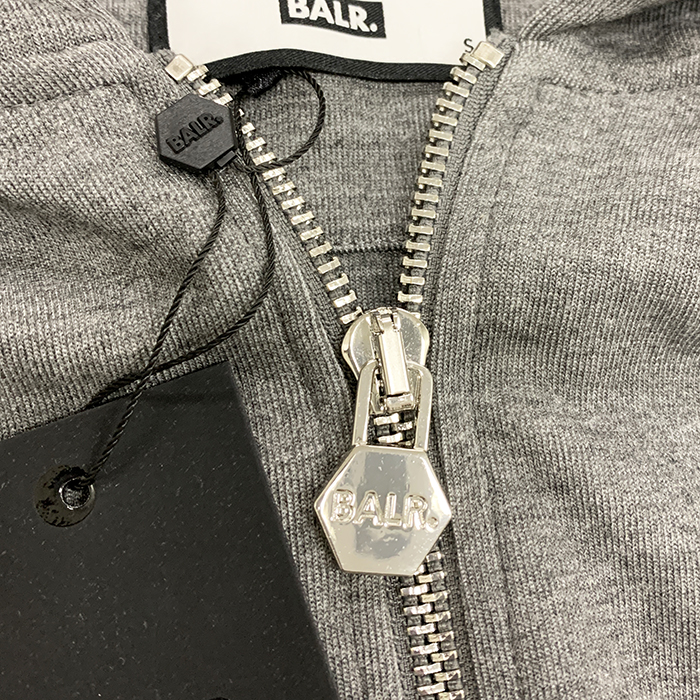 ボーラー パーカー フーディ Q-SERIES STRAIGHT ZIP HOODIE メンズ ブラック グレー B1267.1001 BALR | BALR. | 13