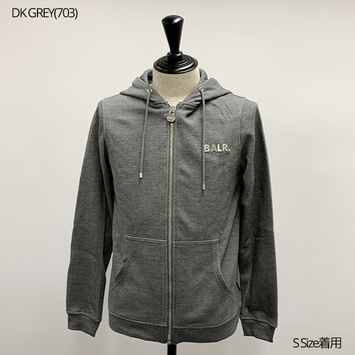 ボーラー パーカー フーディ Q-SERIES STRAIGHT ZIP HOODIE メンズ ブラック グレー B1267.1001 BALR | BALR. | 05