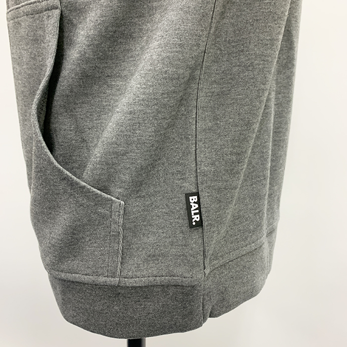ボーラー パーカー フーディ Q-SERIES STRAIGHT ZIP HOODIE メンズ ブラック グレー B1267.1001 BALR | BALR. | 10
