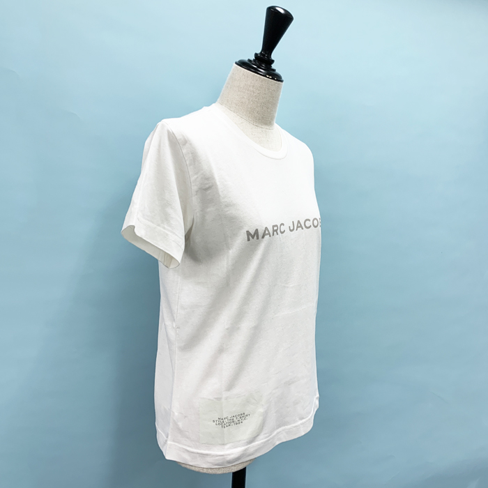 【BONUS ストア+5％】マークジェイコブス Tシャツ 半袖Tシャツ ホワイト レディース C631C07PF21 MARC JACOBS｜b-3｜05