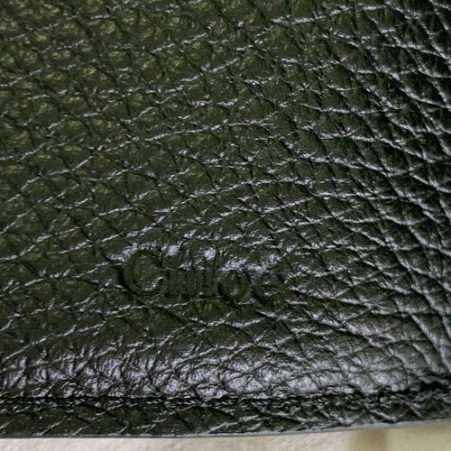 【爆買】クロエ 折り財布 レザー ALPHABET スモール財布 レディース ブラック CHC21WP946F57 CHLOEの画像