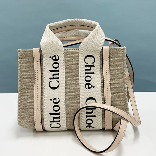 Chloe（クロエ） 爆買 人気 トートバッグ リボン キャンパス “woody