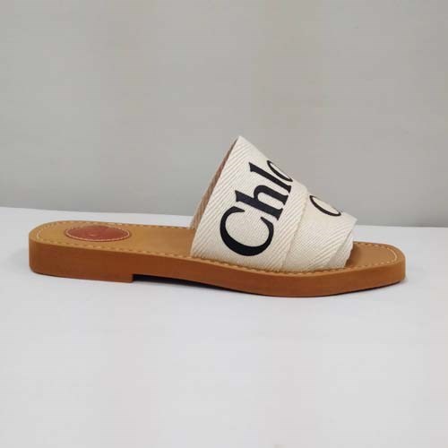 クロエ 靴 サンダル キャンバス製“Woody”フラットミュール レディース ホワイト CHC22U188Z3 CHLOE｜b-3｜04