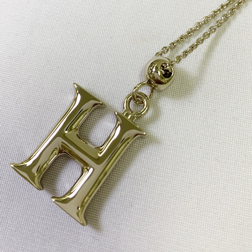【訳あり】CHLOE alphabetペンダントネックレス Chloe 【訳あり】クロエ alphabet ペンダントネックレス H