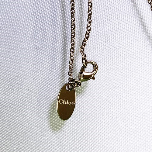 Chloe（クロエ） 天然石 アルファベット ペンダント ネックレス 