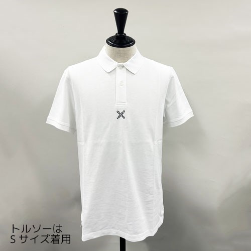 ケンゾー ポロシャツ 半袖 ゴルフ スポーツ Big X Cotton PoloShirt メンズ ブラック ホワイト FB65PO0514SK KENZO｜b-3｜02