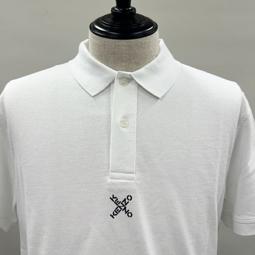 ケンゾー ポロシャツ 半袖 ゴルフ スポーツ Big X Cotton PoloShirt メンズ ブラック ホワイト FB65PO0514SK KENZO｜b-3｜05