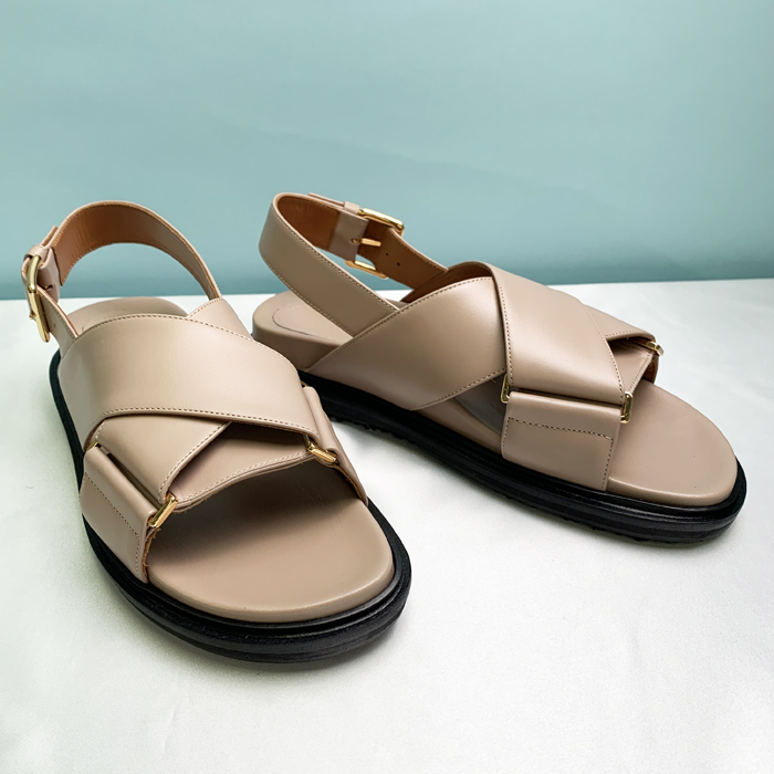 MARNI（マルニ） 【爆買】マルニ サンダル 人気 レザー製クリスクロス