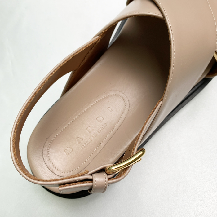 MARNI（マルニ） 【爆買】マルニ サンダル 人気 レザー製クリスクロス