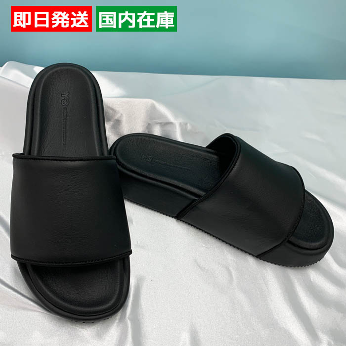 【即発】Y-3 SLIDE スライド サンダル FZ6403 Y-3 ワイスリー SLIDE スライド サンダル メンズ ブラック