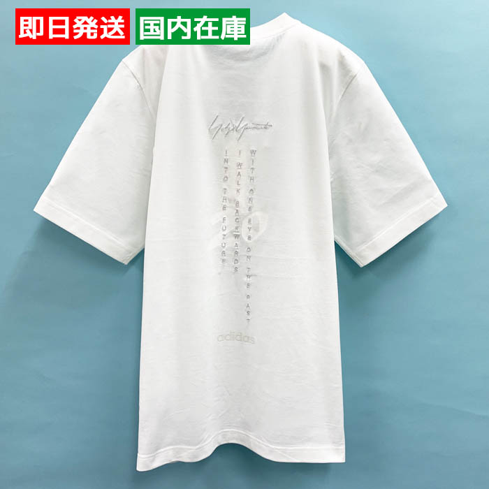 【5/25と26は5％OFF】ワイスリー Tシャツ アディダス U CH1 COMMERATIVE SS TEE クルーネック 半袖 カットソー ロゴ プリント 刺繍 ホワイト メンズ HG8796 Y-3｜b-3