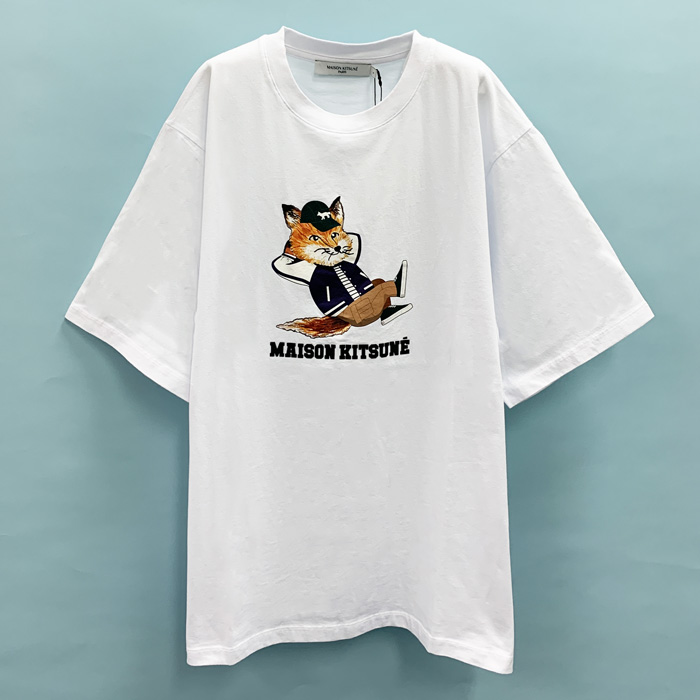 【BONUS ストア+5％】メゾンキツネ 半袖 ドレスド フォックス イージー Tシャツ メンズ レ...