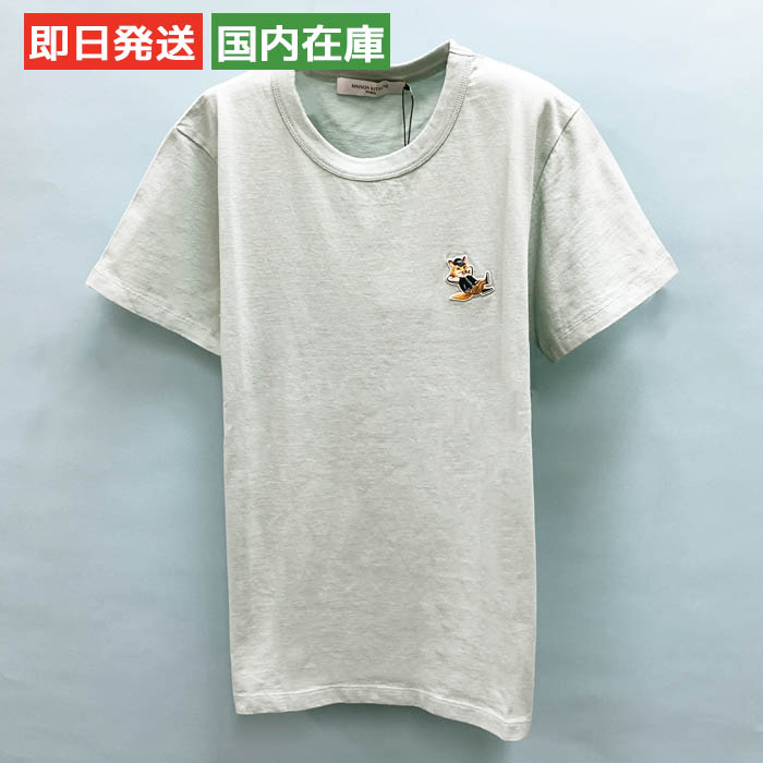 メゾンキツネ Tシャツ 半袖 人気 ドレスド Fox Patch 訳あり レディース ブルー KW00107KJ0008 MAISON KITSUNE