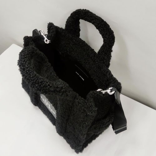 【爆買】マーク ジェイコブス MARC JACOBS トートバッグ A4 モコモコ テディ THE TEDDY SMALL TOTE BAG 2WAY M0016740 ブラックの画像