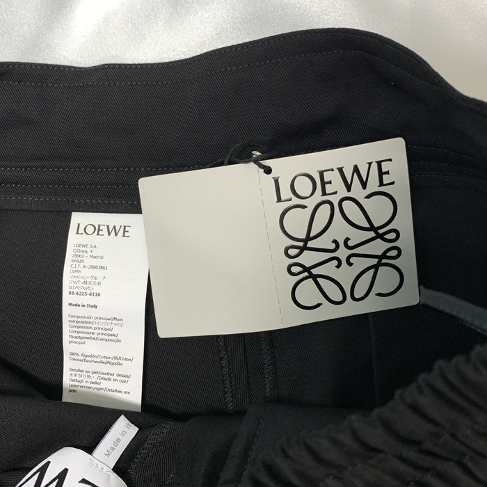 【即発】LOEWE クロップド ラップ トラウザーズ S540Y04XHA LOEWE ロエベ パンツ コットン クロップド ラップ トラウザーズ