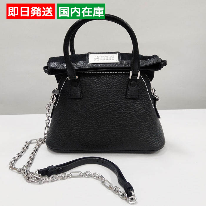メゾンマルジェラ ショルダーバッグ レザー 5AC Classiqueマイクロ バッグ レディース ブラック S56WG0081P4455 MAISON MARGIELA | Maison Margiela