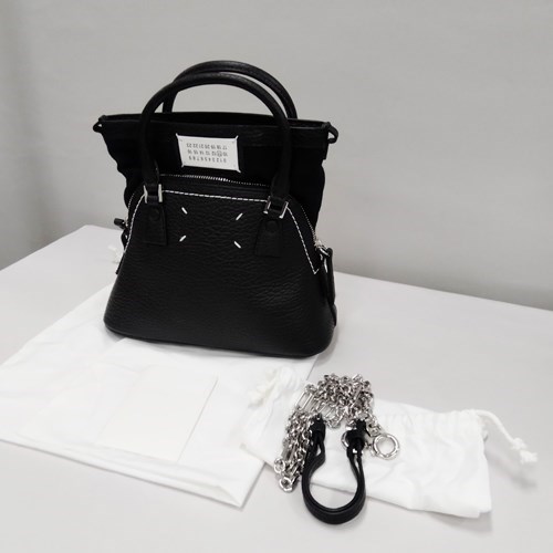 メゾンマルジェラ ショルダーバッグ レザー 5AC Classiqueマイクロ バッグ レディース ブラック S56WG0081P4455 MAISON MARGIELA | Maison Margiela | 10