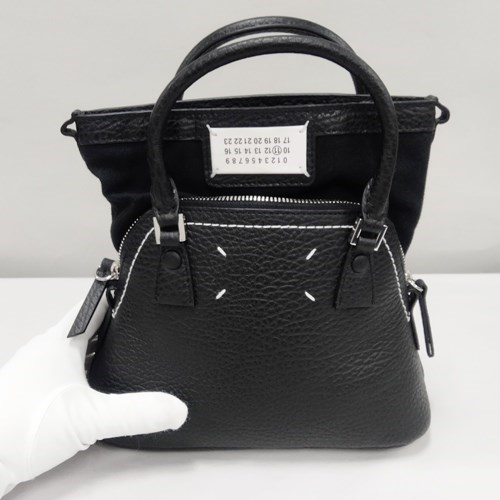メゾンマルジェラ ショルダーバッグ レザー 5AC Classiqueマイクロ バッグ レディース ブラック S56WG0081P4455 MAISON MARGIELA | Maison Margiela | 04