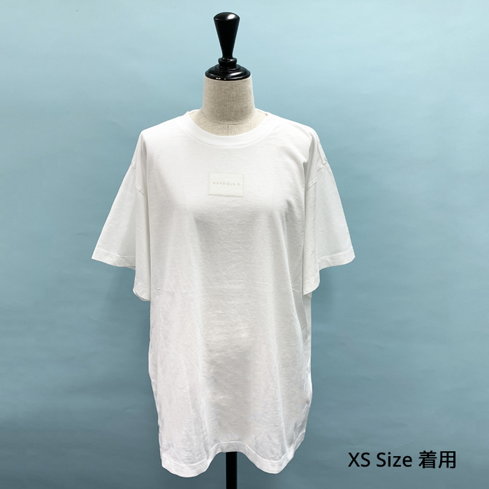 エムエムシックス メゾンマルジェラ Tシャツ 半袖 クルーネック ロゴプリント オーバーサイズ 2色 レディース S62GD0111 S23955｜b-3｜04