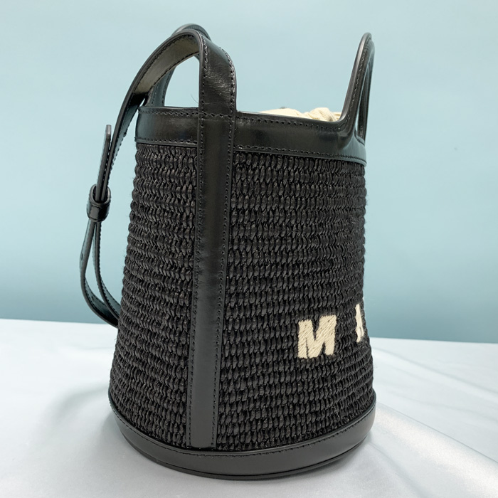 MARNI（マルニ） かごバッグ ショルダー レザー ラフィア TROPICALIA