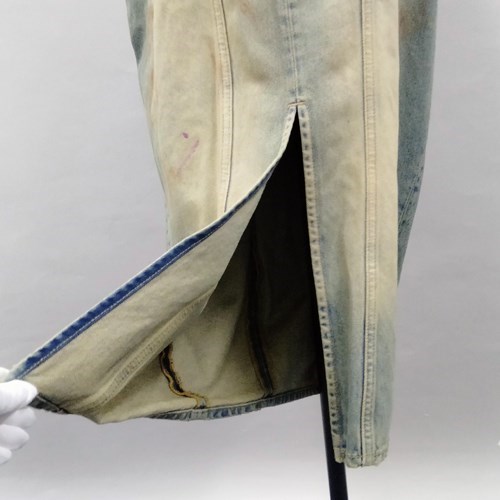 【爆買】メゾン・マルジェラ プリーツ デニム スカート レディース ブルー SI0MA0006S30561 MAISON MARGIELAの画像