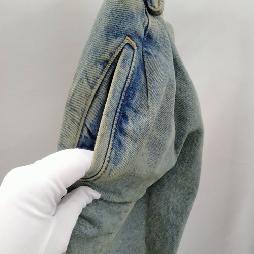 【爆買】メゾン・マルジェラ プリーツ デニム スカート レディース ブルー SI0MA0006S30561 MAISON MARGIELAの画像
