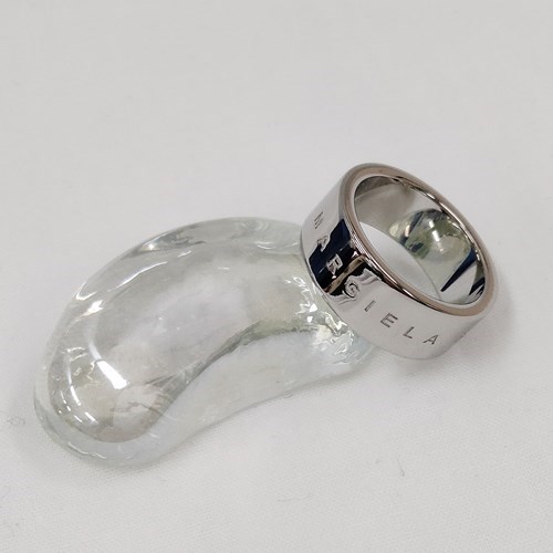 エムエムシックス メゾン・マルジェラ ロゴリング シンプル レディース シルバー SM6UQ0036SV0186 MM6 MAISON MARGIELAの画像