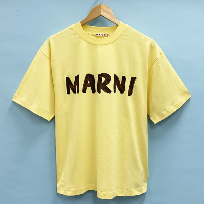 MARNI マルニ Tシャツ・カッ トソー フロント ロゴ Tシャツ 半袖