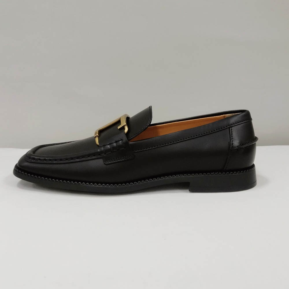【爆買】トッズ TOD’S 靴 Tタイムレス レザー ローファー レディース ブラック XXW44K0FX70RBT 黒 ローヒール オフィスの画像