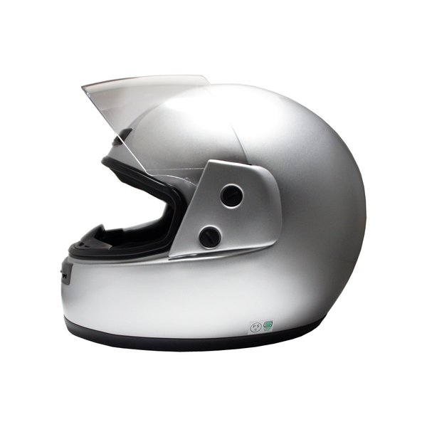 ヘルメット バイク用 フルフェイスヘルメット シルバー BB100