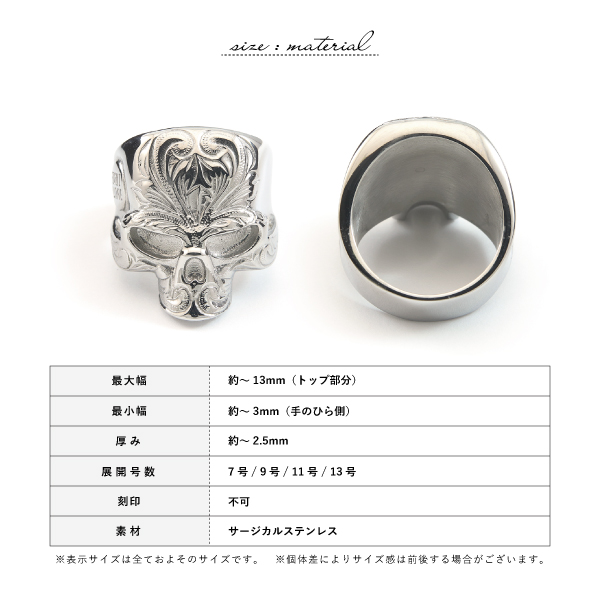 ハワイアンジュエリー リング ステンレス サージカルステンレス 金属