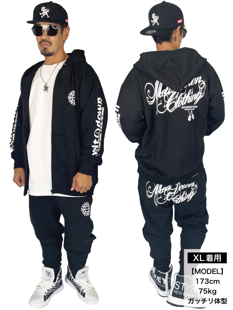 ドラマ着用商品】MELTDOWN(メルトダウン) ジップスウェットパーカー